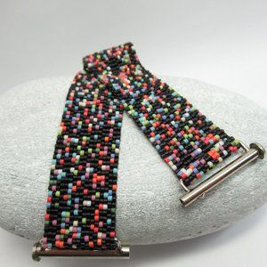 Peyote stitched band bracelet